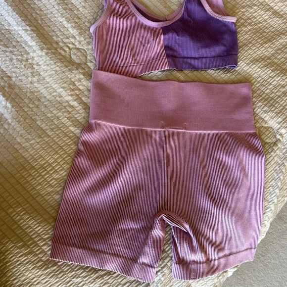 Colsie Lilac Ribbed Ensemble - Picture 8 of 8